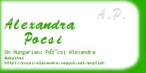 alexandra pocsi business card